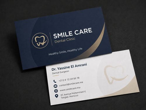 Dental Clinic Business Card PSD Template Bundle – 3 Professional Designs