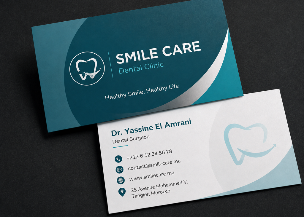 Dental Clinic Business Card PSD Template Bundle – 3 Professional Designs