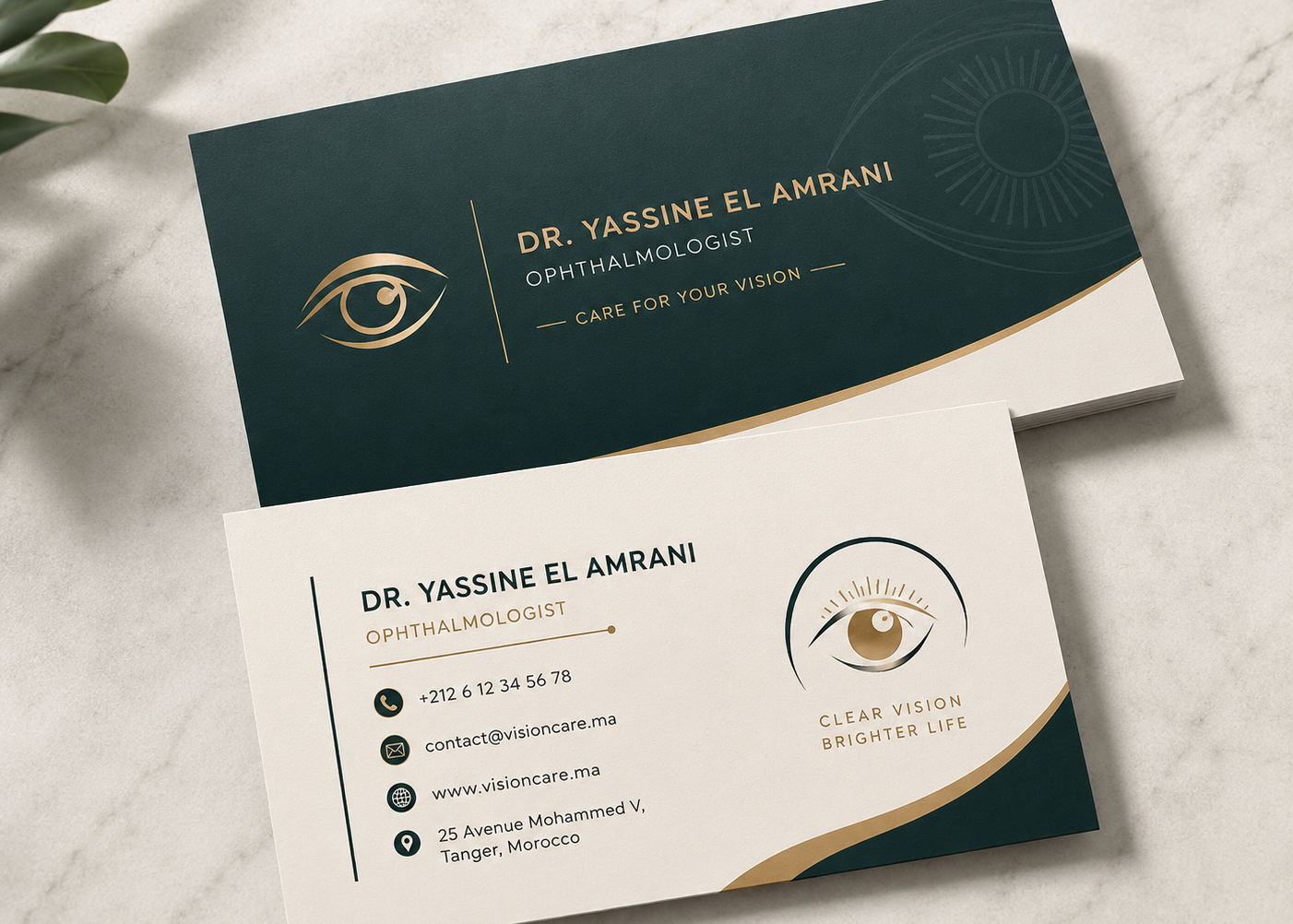Professional Ophthalmologist Business Card PSD Template Bundle