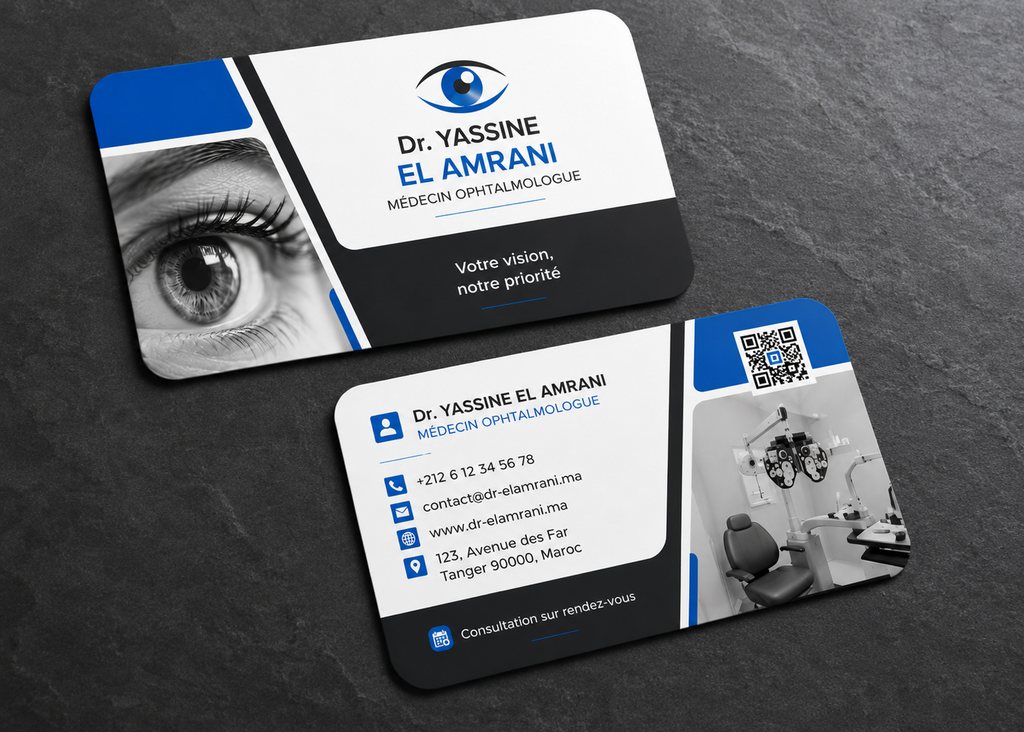 Ophthalmologist Business Card PSD Template Bundle – 3 Professional Designs