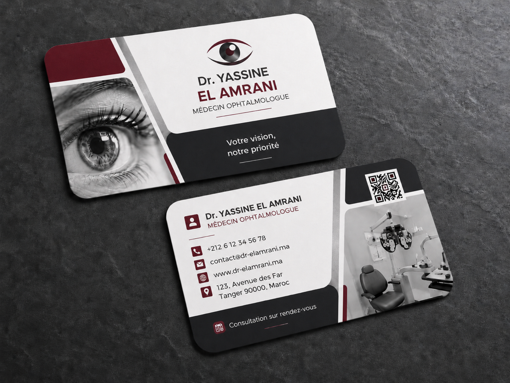 Ophthalmologist Business Card PSD Template Bundle – 3 Professional Designs