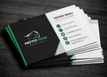 Motorcycle Sales Business Card PSD Template Bundle – 3 Color Designs