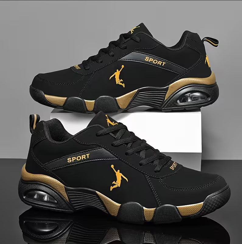 Unisex Athletic Casual Sneakers – Air-Cushioned Sole, Lightweight Everyday Shoes