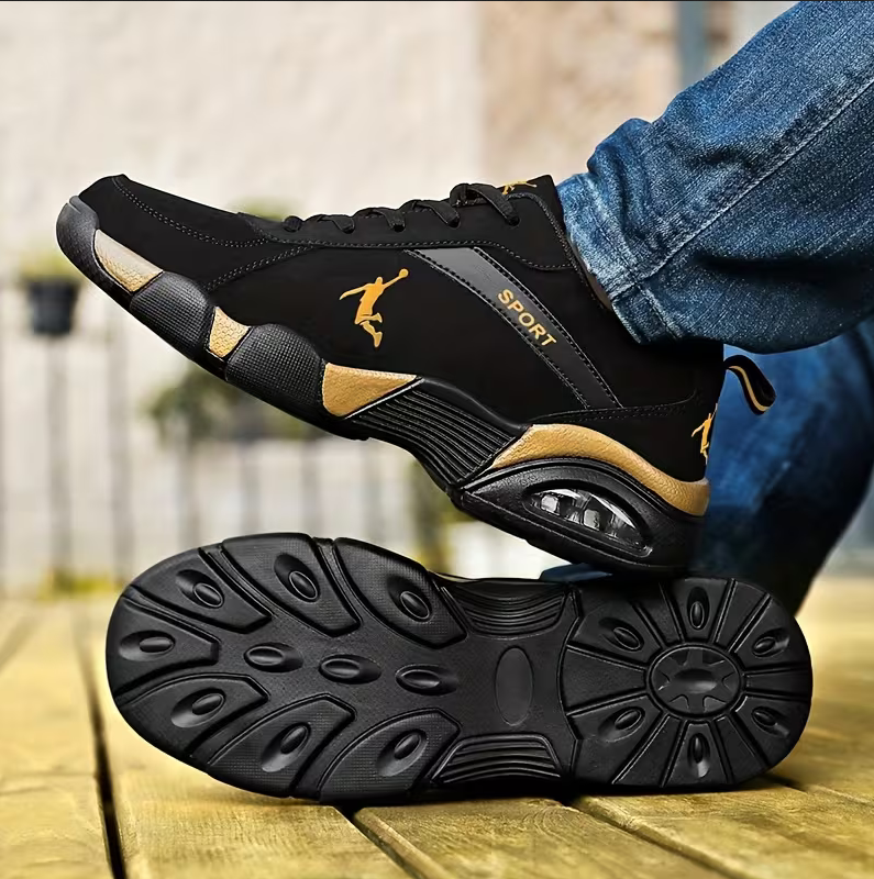 Unisex Athletic Casual Sneakers – Air-Cushioned Sole, Lightweight Everyday Shoes