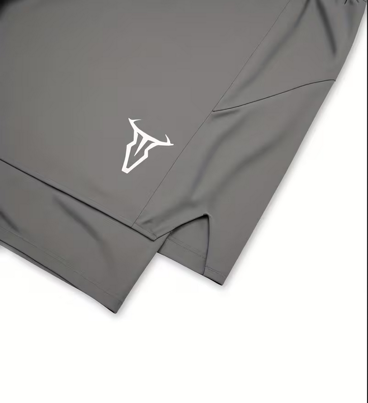 Men’s Performance Workout Shorts – Elastic Waist, Inner Compression Layer, Side Pockets