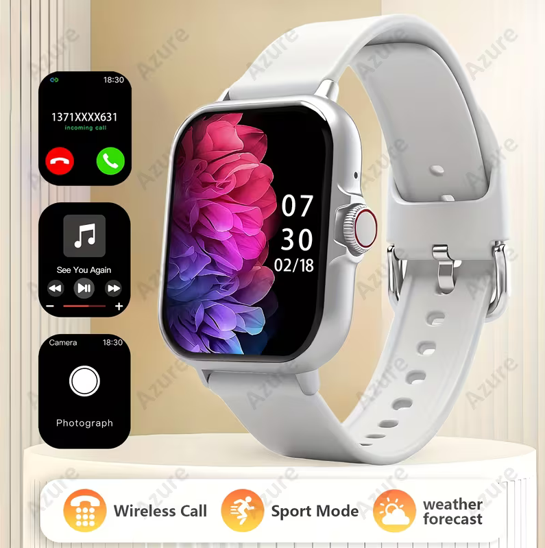 Unisex Smartwatch with Touch Display – Modern Fitness & Daily Connectivity Watch