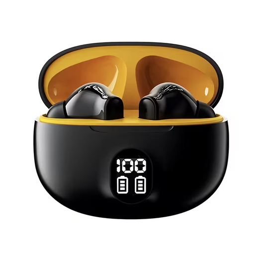 Wireless In-Ear Earbuds with Charging Case – Digital Display, Compact Fit & Modern Design