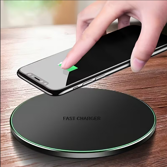 Fast Wireless Charger 15W – Slim Qi Charging Pad for iPhone & More