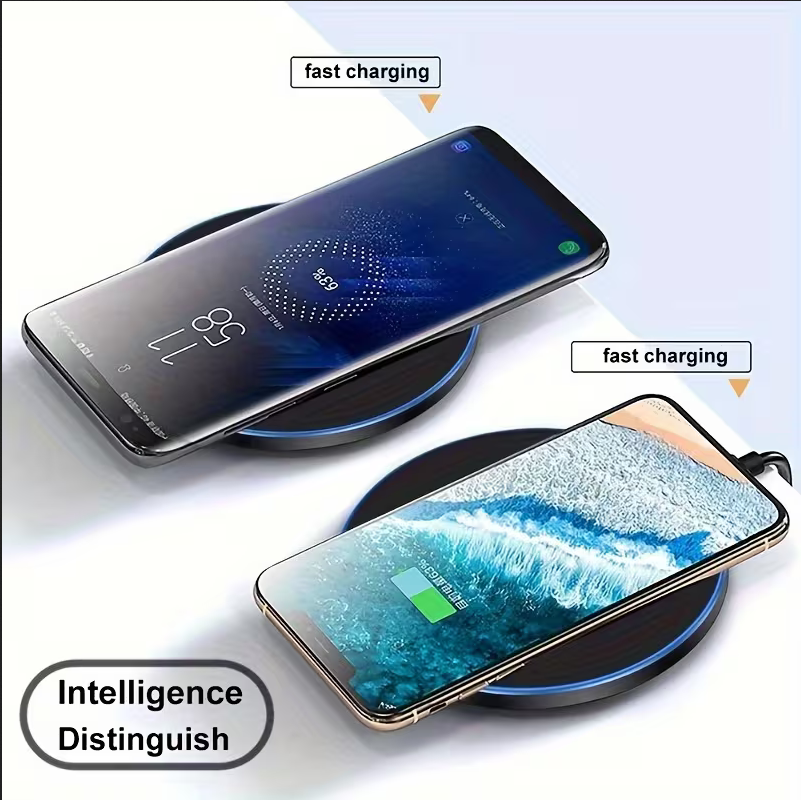 Fast Wireless Charger 15W – Slim Qi Charging Pad for iPhone & More